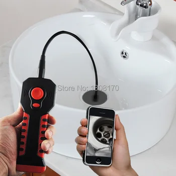 Industrial Endoscope Inspection 8.5mm Camera Head HD 20M WIFI Range Waterproof 6 LED Tube iPhone iPad iOS Android Windows