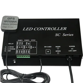 Wireless synchrony&timing controller,led programmable controller,full color,2 ports drive 4096 pixels,support dozens of chips