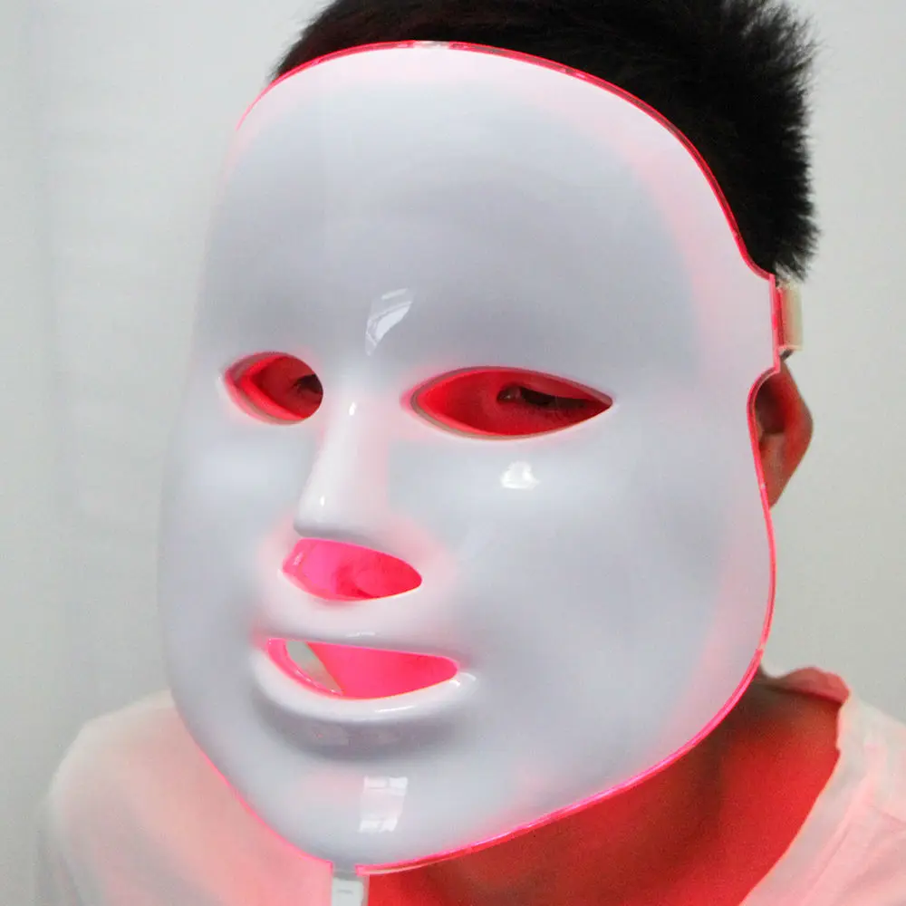 Photodynamic LED Facial Mask Wrinkle Acne Removal Skin Care Anti-Aging Mask Therapy 7 Colors Beauty Machine