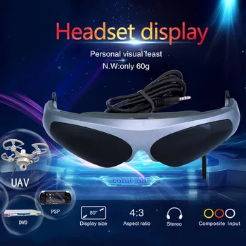 Excelvan 922A 2D Virtual Reality Video Glasses 80inch HD Screen 640*480 Resolution FPV Goggle For Multicopter Drone
