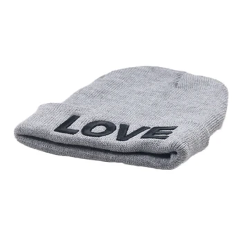 Hot Selling 1PC Love Embroidery kids Beanie For Boys Girls Hat Children Winter Hats Sombrero chapeau 6colors