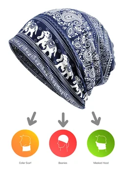 AETRENDS] Winter Hats for Men or Women Multi Use Beanies Masked Hood and Collar Scarf Z-5015