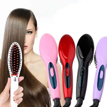 Electric hair straightener brush Hair Care & Styling hair straightener Comb Auto Massager Straightening Irons Simply Fast Hair