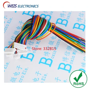 10PCS Single End SH Pitch 1.25mm 15cm 28AWG (0.36cm) Micro Wire To Board Connector 2P 3P 4P 5P 6P 7P 8P