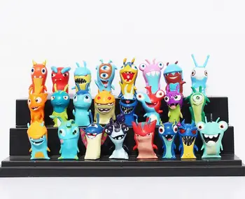 New 24pcs/set 4-5cm Anime Cartoon Slugterra Mini PVC Action Figures Toys Dolls Child Toys