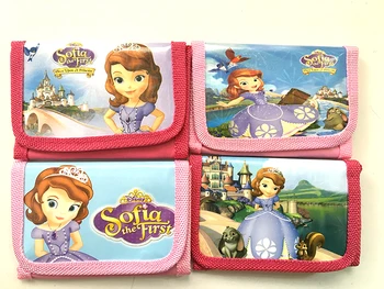 12Pcs Princess Sofia Girls Coin Purse Cute Kids Cartoon Wallet Kawaii Bag Pouch Children Purse Small Wallet Party Supplies Gift