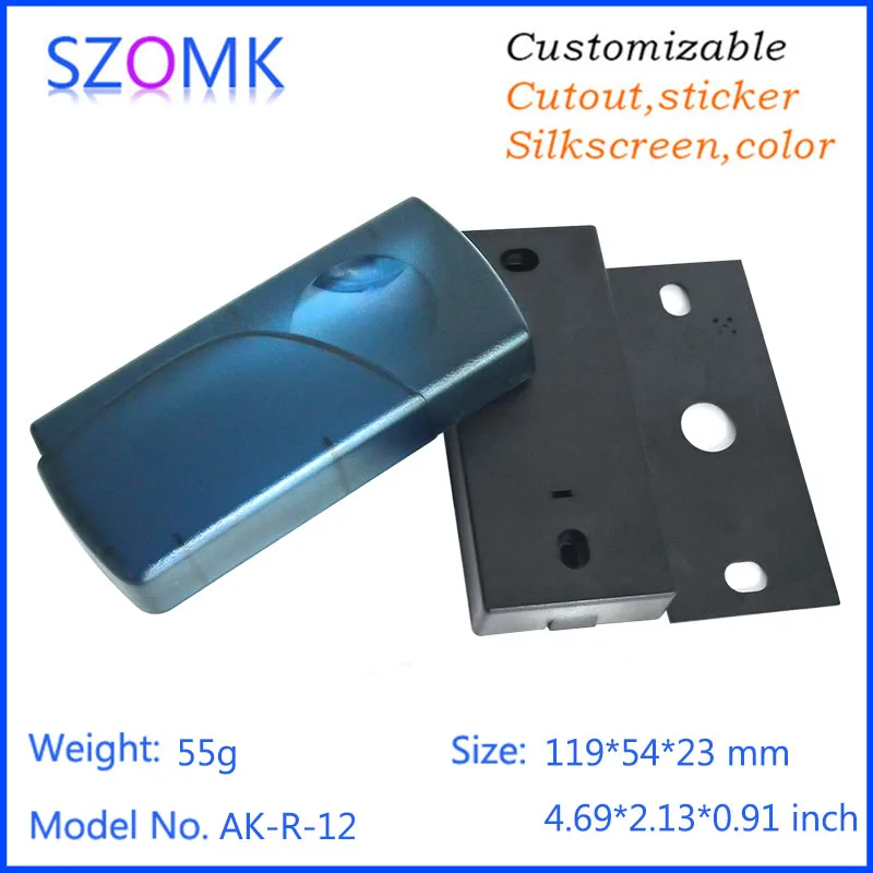 1 piece China 119x54x23mm plastic enclosure pcb diy case card reader pcb holders juncion diy case