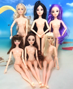 NK Fashion Doll Head DIY Accessories 12 Jointed Movable Nude Naked Body For Barbie Kurhn Doll Girl' Gift Child DIY Toys