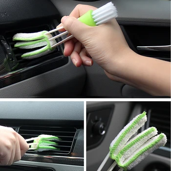 2pcs Very practical Multi-functional Microfiber Car Duster Cleaning Dirt Dust Clean Care Brushes Dusting Tool For Car Detailing