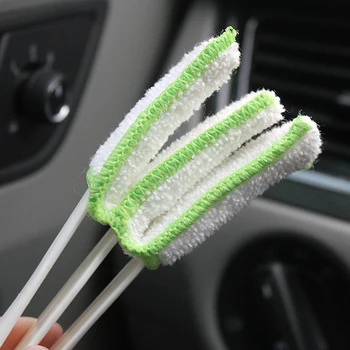 2pcs Very practical Multi-functional Microfiber Car Duster Cleaning Dirt Dust Clean Care Brushes Dusting Tool For Car Detailing