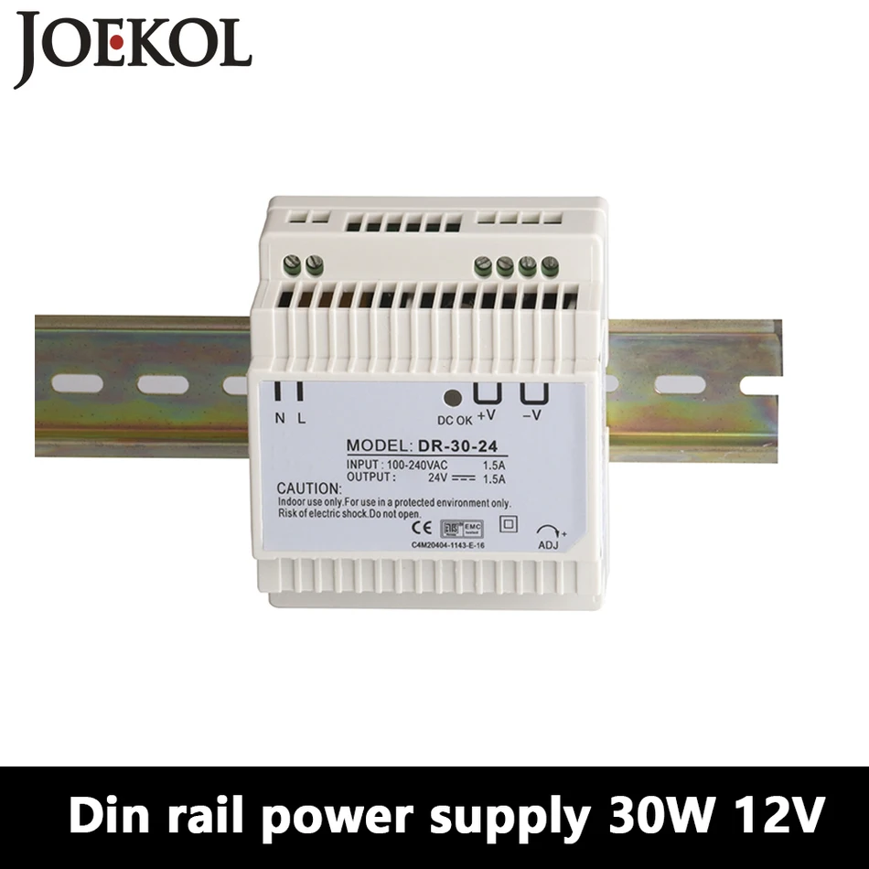 DR-30 Din Rail Power Supply 30W 12V 2A,Switching Power Supply AC 110v/220v Transformer To DC 12v,ac dc converter