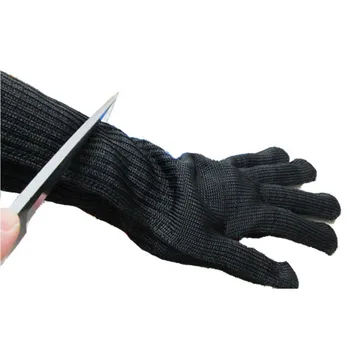 Cut-Resistant Long Cut Resistant Working Gloves With Stainless Steel Wire Protective Safety Gloves Metal Tactical Butcher Steel
