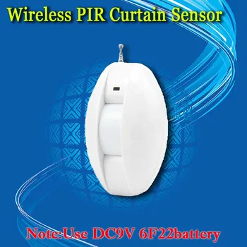Wireless Passive infrared Detector Curtain Sensor PIR Detector Burglar Alarm System Intrusion Sensor IR Detector