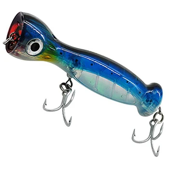 Noeby Pesca Hard lures 1 pcs 13cm 50g popper fishing lures big pop popper fishing material VMC hook 3D eyes