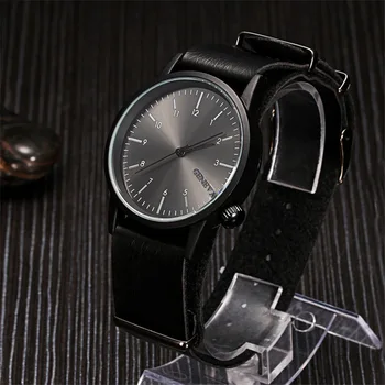 2017 Superior New Arrive Fashion Geneva Watches Wrist Men Watch Automatic Wristwatch Sports Casual Thin Leather Reloj Mujer