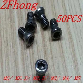 50pcs M2 M2.2,M2.5, M3,M3.5,M4,M5 Insert Torx Screw for Replaces Carbide Inserts CNC Lathe Tool lathe accessorie