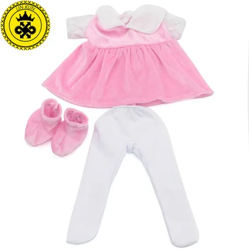 American Girl Doll Clothes Pink Dress White Trousers Pink Shoes Suits Doll Clothes for 18 inch Doll Accessories MG-502
