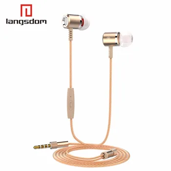 Langsdom M400 3.5mm Super Bass earphone Hifi In Ear Earphones With Mic For Mobile phone computer MP3 MP4