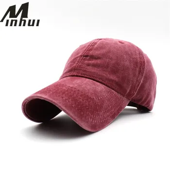 Minhui New Cotton Hat for Men Cap Women Fitted Hats Casquette Bone Gorras Visor Solid Caps Casual Men's Hat