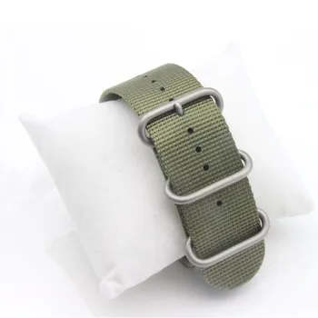 Nylon Watch Band 26mm Luxury Nylon Strap 5 Ring Watch Replacement Band For Garmin Fenix 3 Black/Green 2016 Fashion
