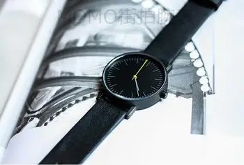 Unique Fashion Classic Women Men Quartz Watch Fine Simple Display Big Dial Leather Lady Bracelet Wristwatch Reloj Mujer
