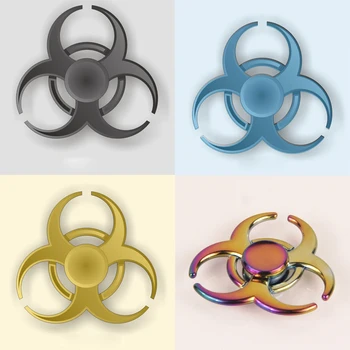 2017 New EDC Fidget Spinner Toys Pattern Hand Spinner Metal Fidget Spinner and ADHD Adults Children Educational Toys Hobbies