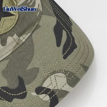 LWS] Quality Army 3D Star Emboidery Baseball Caps Women and Men Summer Outdoor Cotton Peaked Sun Hats Tactical Snapback Gorras