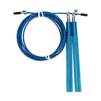 New Adjustable Crossfit Speed Jump Rope Ball Bearing Aluminum Handle Stainless Steel Cable Sport Skipping Fitness Equipment