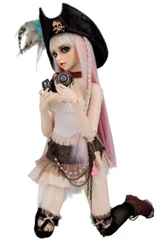 1/3th scale 65cm BJD doll nude with Make up,SD doll girl celine.not included Apparel and wig