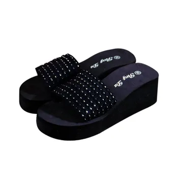 Women Summer Shoes Sandals Slipper indoor & outdoor Flip flops Platform Wedges Slippers Open Toe Beach Slides Casual Shoes