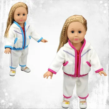 18 inch American Girl Doll Clothes Rose Red Blue Baby Casual Wear Fit 18 