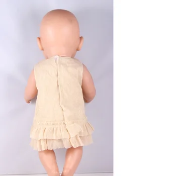 Fashion Doll Clothes Grey Grace Dress Fits 43cm Baby Born Zapf Doll Birthday Christmas Gift ZD88