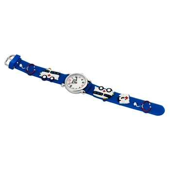 Fashion For kids silicone sports watch for children 3D cartoon ambulance watches