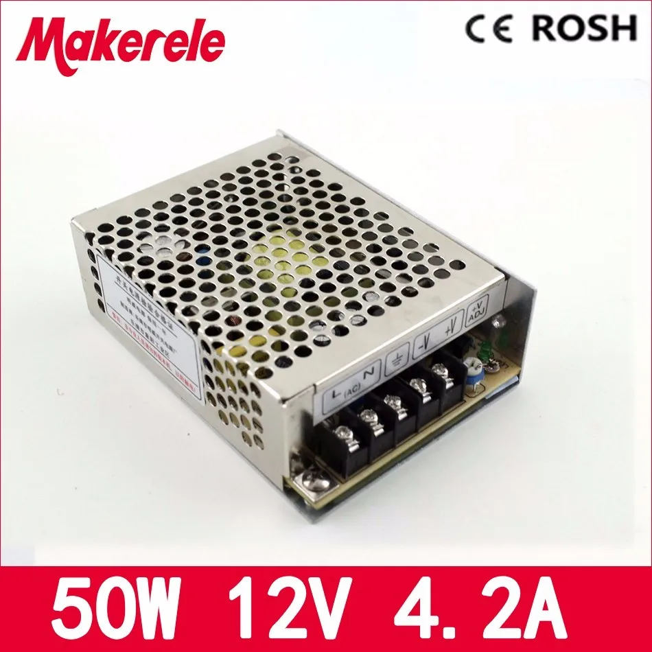 50W 12V 4.2A ms-50-12 Mini-size LED Switching Power Supply Transformer 110V 220V DC to12V output