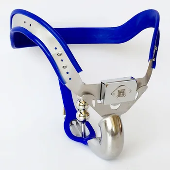 Top quality stainless steel male chastity belt panties with anal plug cock cage cbt chastity device bdsm men products for adults