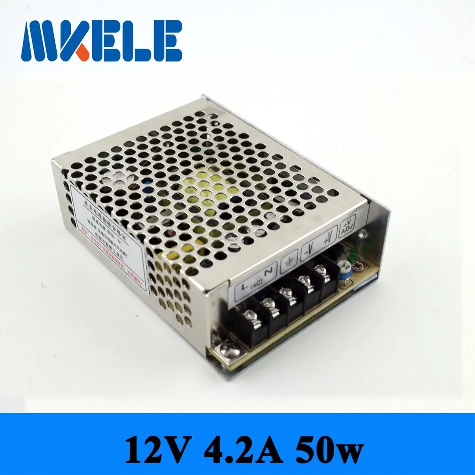 50W 12V 4.2A ms-50-12 Mini-size LED Switching Power Supply Transformer 110V 220V DC to12V output