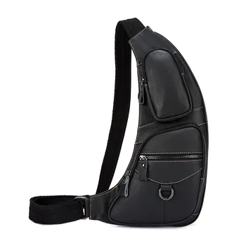 2017 Retro Handbags Genuine Leather Messenger Bags Light Chest Bag Crossbody Shoulder Bag for Man Sacoche Homme Bolsa Masculina
