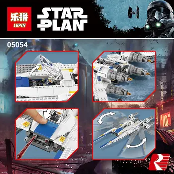 Lepin 05054 679pcs Genuine Star War Series The Rebel U-Wing Fighter Set Building Blocks Bricks With Lepin 75155