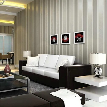 Beibehang European Solid Vertical Streak Wallpaper Volume 3D Wallpaper Living Room Bedroom Decorative Wallpaper for walls 3 D