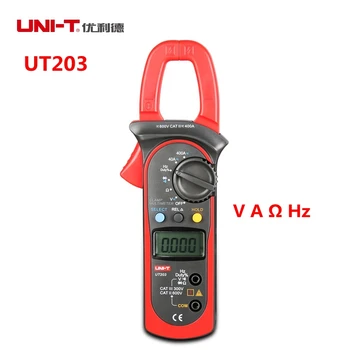 UNI-T UT203 400-600A Digital Clamp Multimeter Voltage Current Resistance Frequency Multi Tester