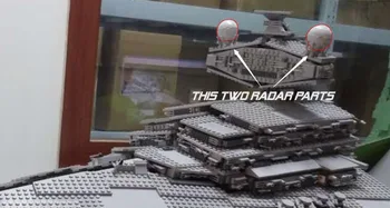 Show.Z Tribute] LE GO Replica Parts Light gray Cylinder 30208& 30342 Rock For Star Wars 10030 Imperial Star Destroyer