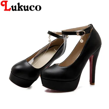 MATURE style LADY pumps size 41 42 43 44 45 46 high spike heels Rhinestone design made of PU leather