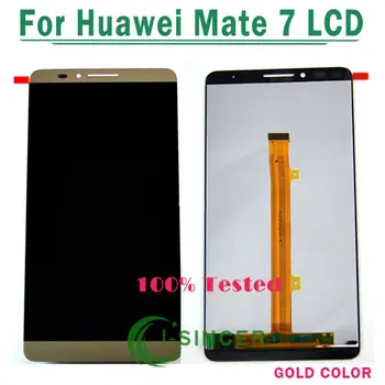 White/Gold /Black for Huawei Ascend Mate 7 LCD display screen+Touch digiziter assembly Mate 7