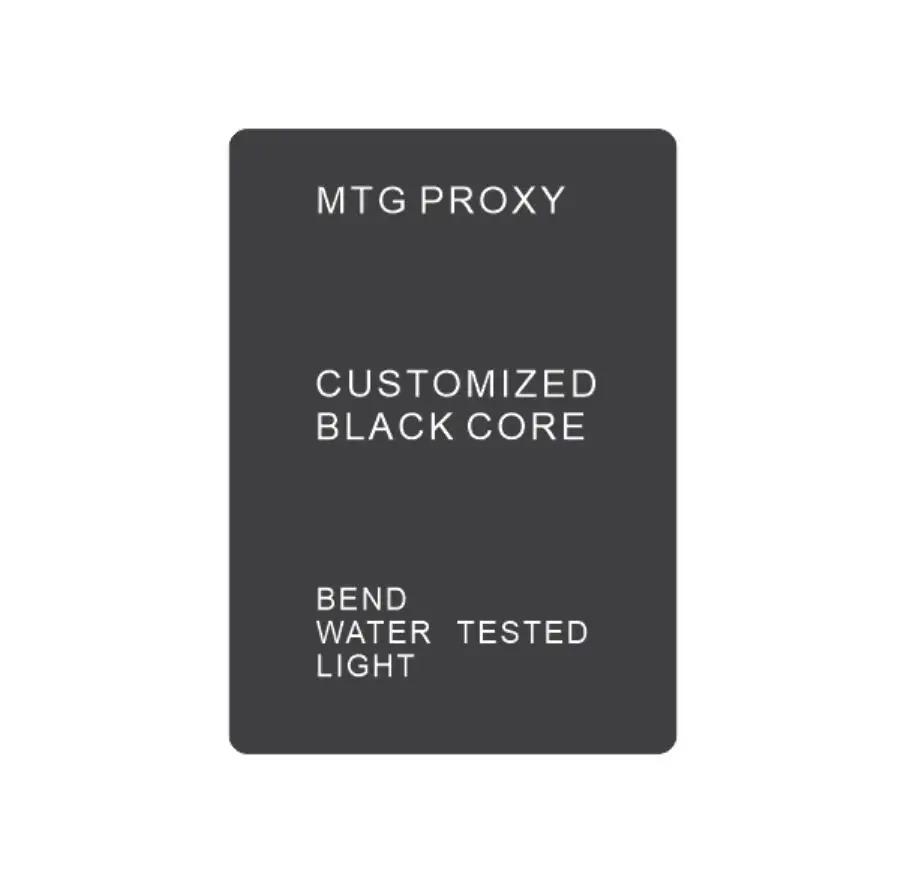 Proxy mtg cards magical customized black core paper made cards 0.31mm the thickness 88x63mm size gathering any cards you want