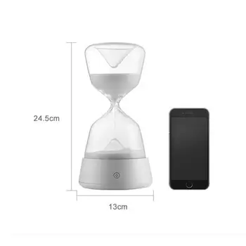 Creative Colorful Sandglass Night Light Sand Hourglass LED Touch Multi-Color Changing Lamp Sleeping Timer For Bedside Table Lamp