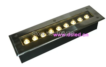 High power Linear 9W LED underground light,,EDISON Chip,DS-11-21-9W,110V/220VAC,IP67,Aluminum fitting + SSL cover