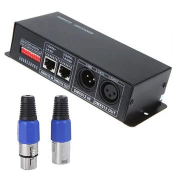 DC 12V-24V 3 Channel DMX Decoder LED Controller for RGB 5050 3528 LED Strip Light
