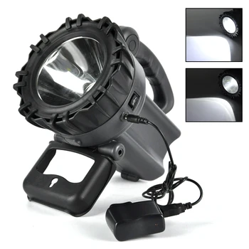 10W Rechargeable LED Spotlight Portable Outdoor Camping Light with Protect Borad 4V 5500mAH Battery ,1000m Light distance