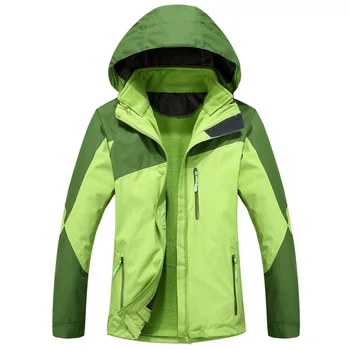 Winter Outdoor Jacket For Women Waterproof 2 Piece One Set Warm Windbreaker Suit Hiking Camping Jacket Fleece Linning Jacket