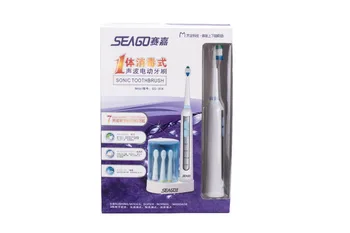 SG-908 ultraviolet disinfection Rechargeable sonic electric toothbrush with 4 brush heads Waterproof IP7 220V-240V